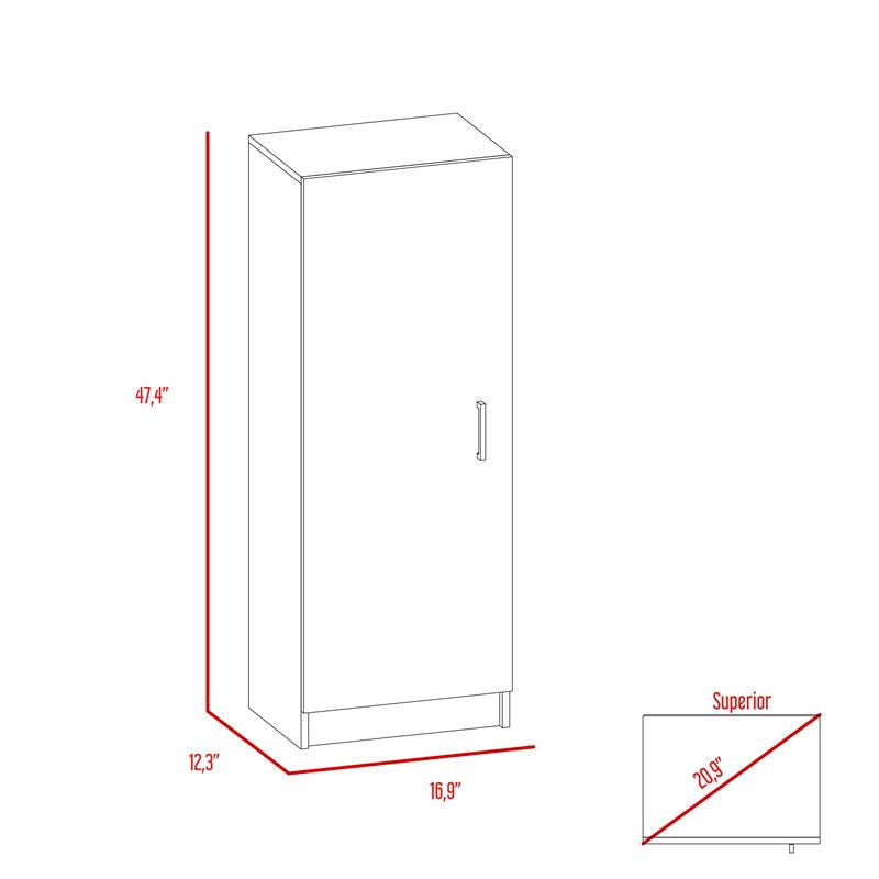 White High Pantry Cabinet V9868