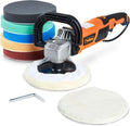 7-Inch Rotary Polisher with 7 Pads, 10-Amp, 600-3000 RPM Y869214