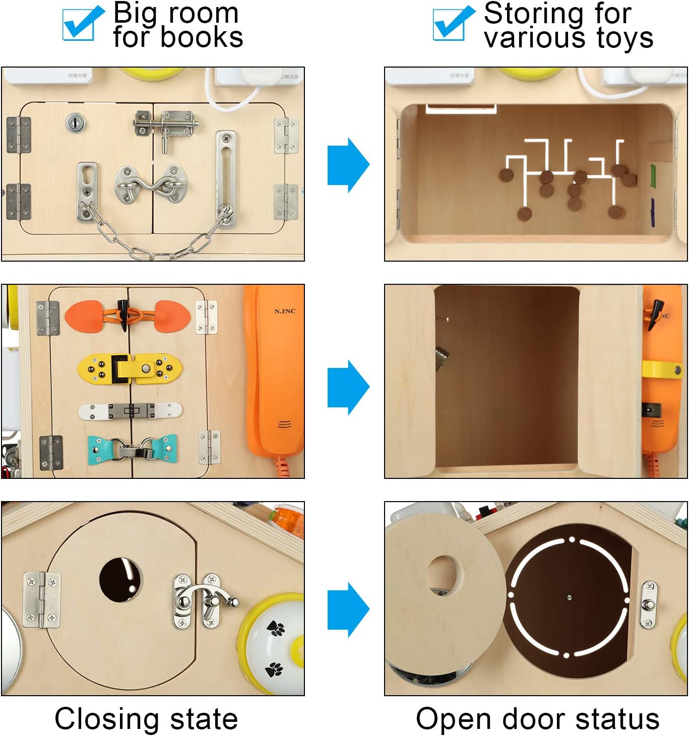 38-IN-1 Busy Board House Toys for Toddlers V351