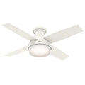 White Low Profile Ceiling Fan with Light & Remote (2 Pack) K95744