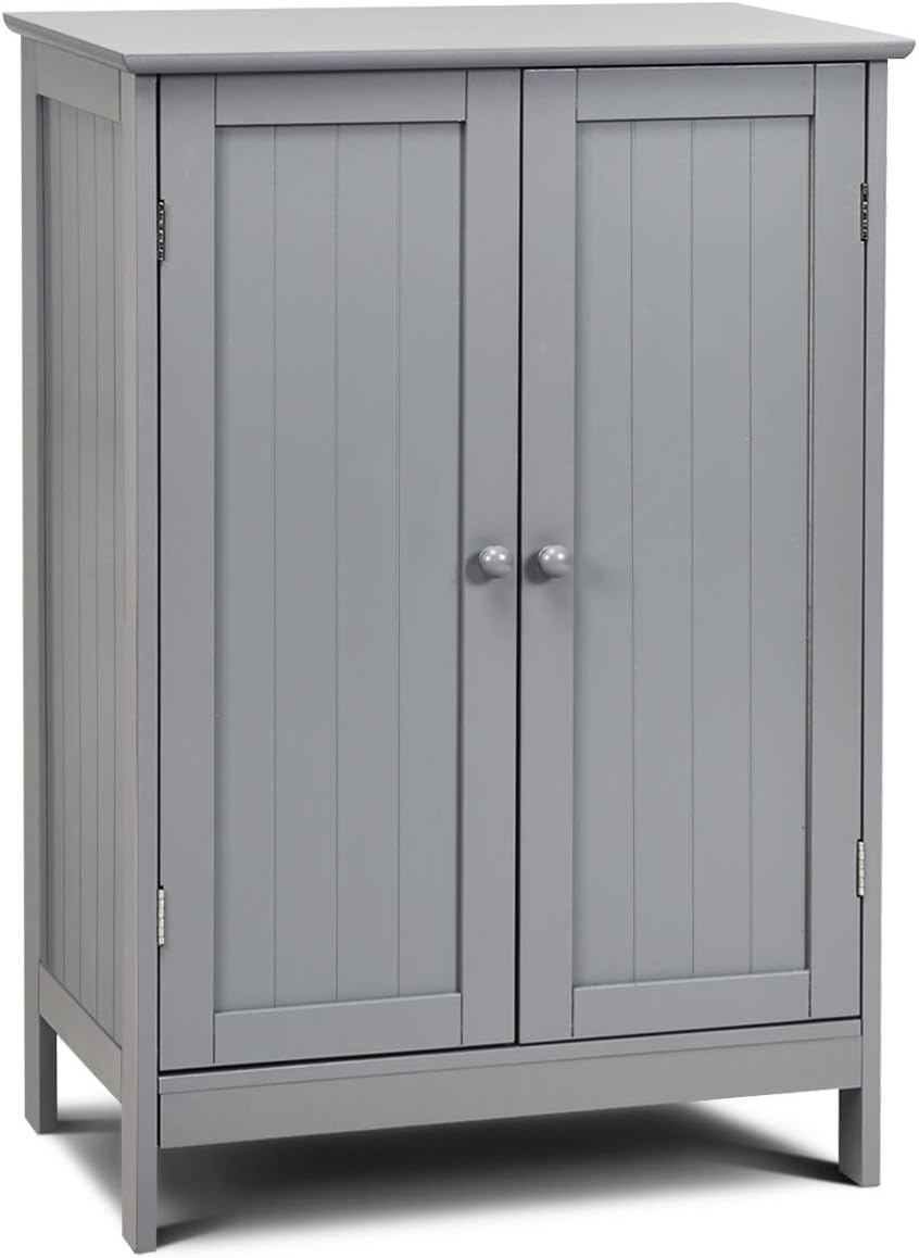 Brown Wooden Floor Storage Cabinet 23.5x14x34 inches Z489