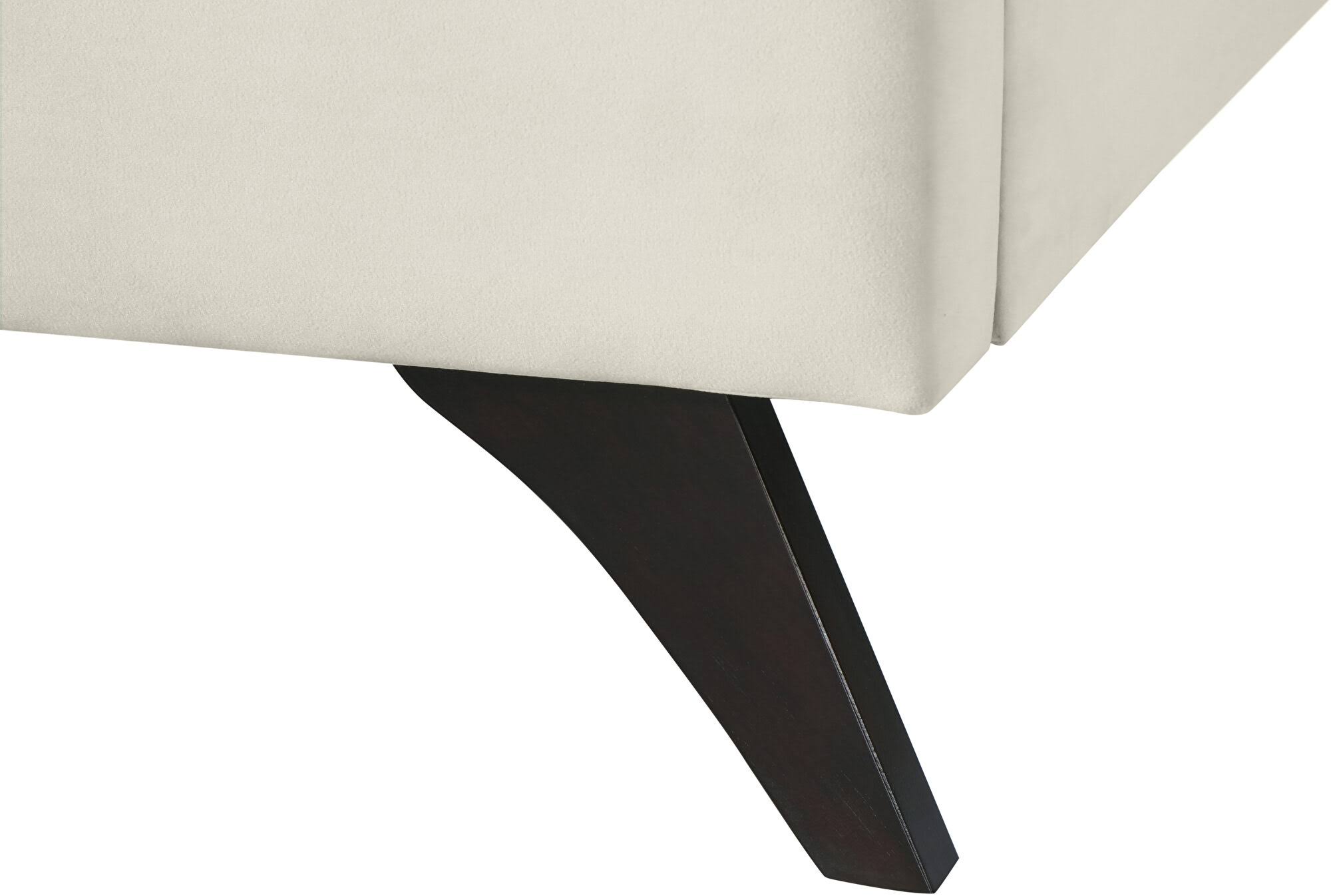 Cream Velvet Full Bed W604360