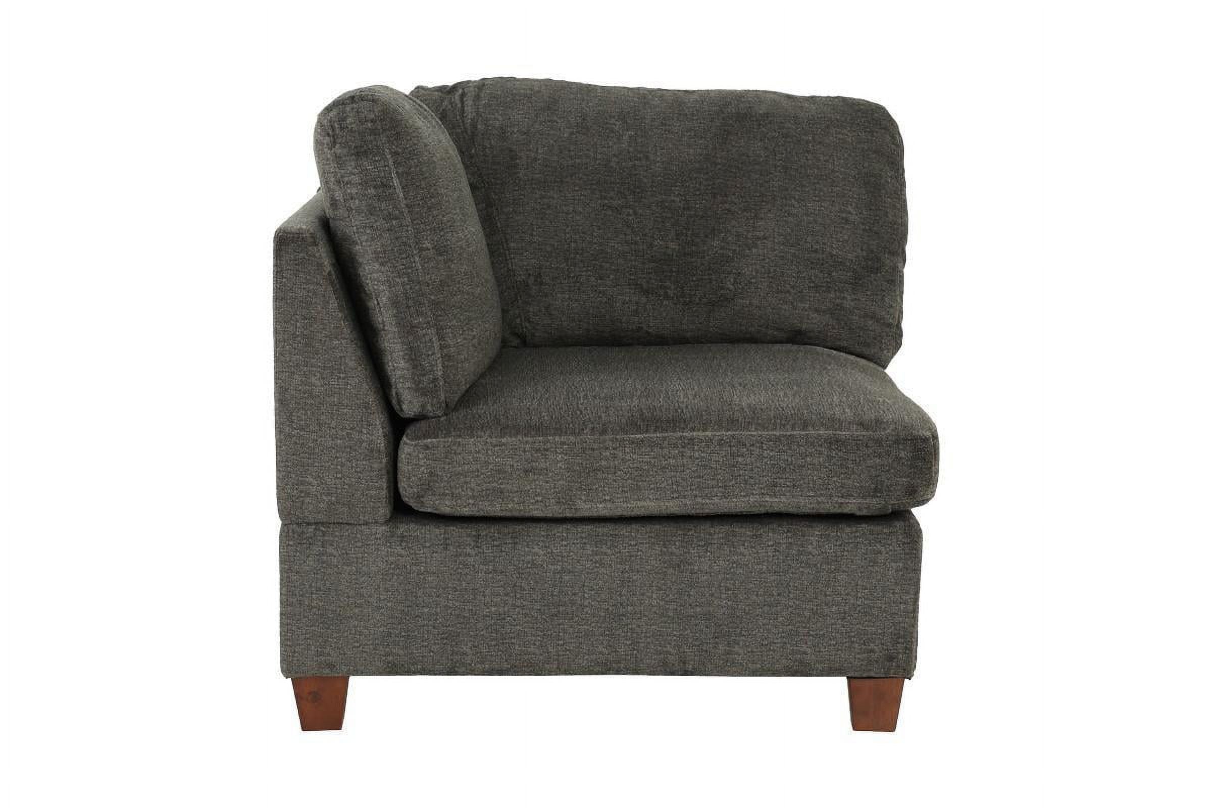 Grey Chenille Modular Sectional 8pc Set Q9640