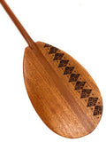 Koa Paddle 32 inch T-Handle with Etched Tapa Design M735851
