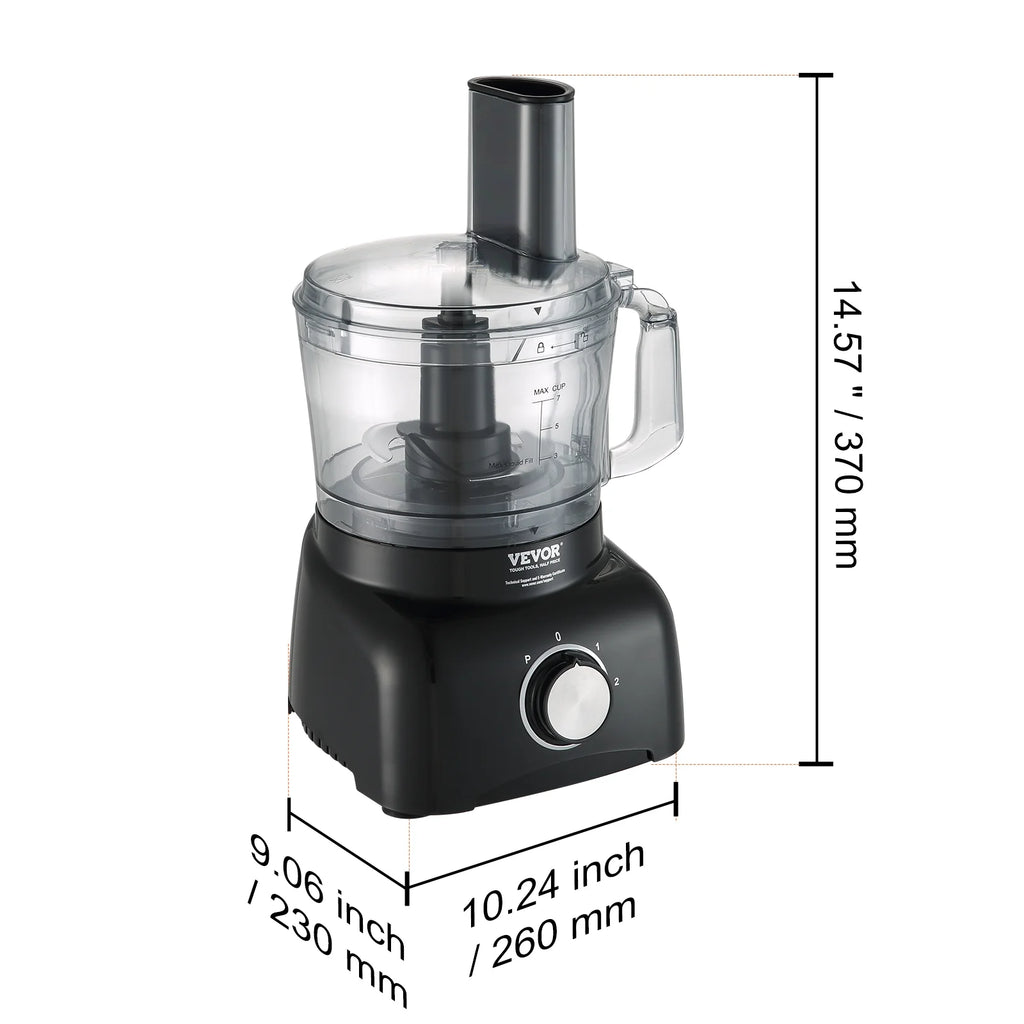 7-Cup 350W Food Processor Vegetable Chopper J3217