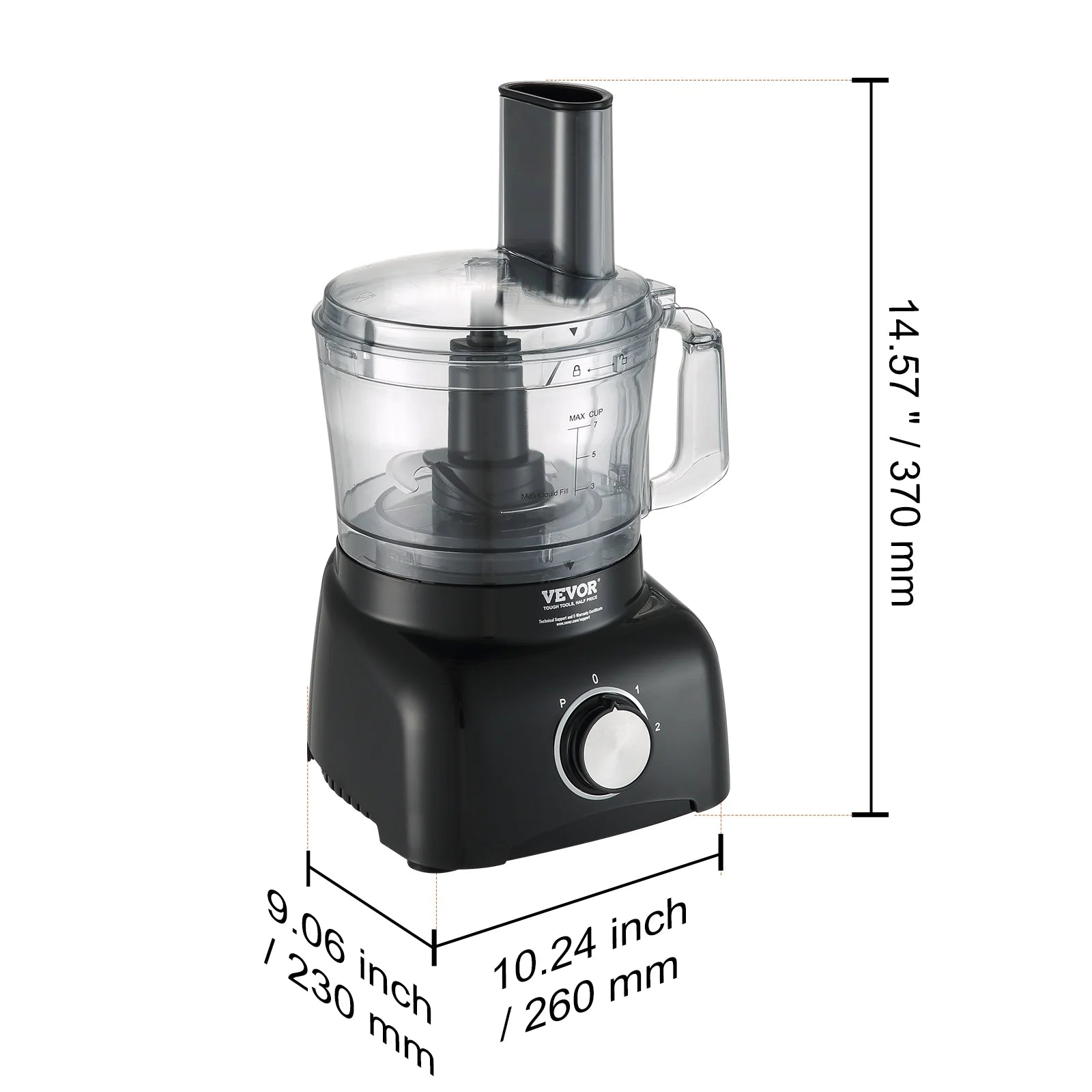 7-Cup 350W Food Processor Vegetable Chopper J3217