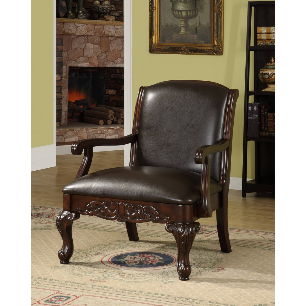 Dark Cherry Accent Chair A1267