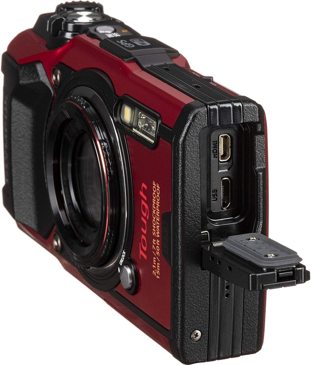 Red Digital Camera with 64GB SDXC Memory Card and 2X Replacement Batteries with Charger J32003