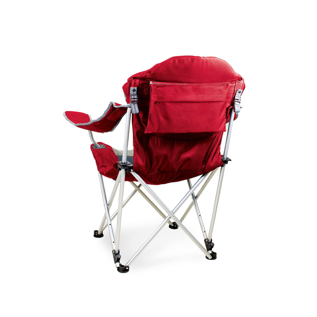 Reclining Camp Chair, Black/Grey B135