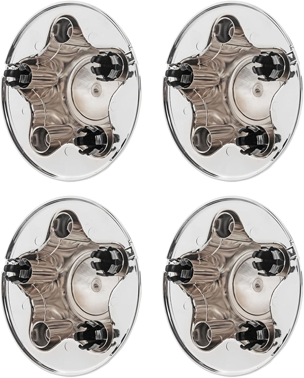 4 Pcs Chrome Wheel Center Hub Caps for Alloy Rim T5247