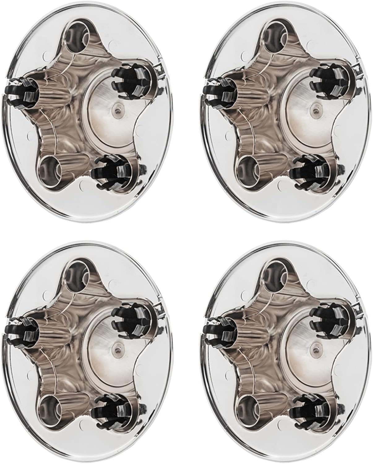 4 Pcs Chrome Wheel Center Hub Caps for Alloy Rim T5247