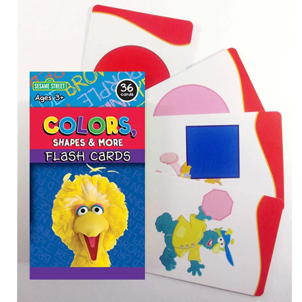 Sesame Street Flash Cards Beginning Words Numbers Colors Shapes Alphabet ABC Y65345