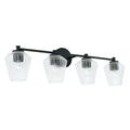 Matte Black 4 Light Bath Vanity K4117