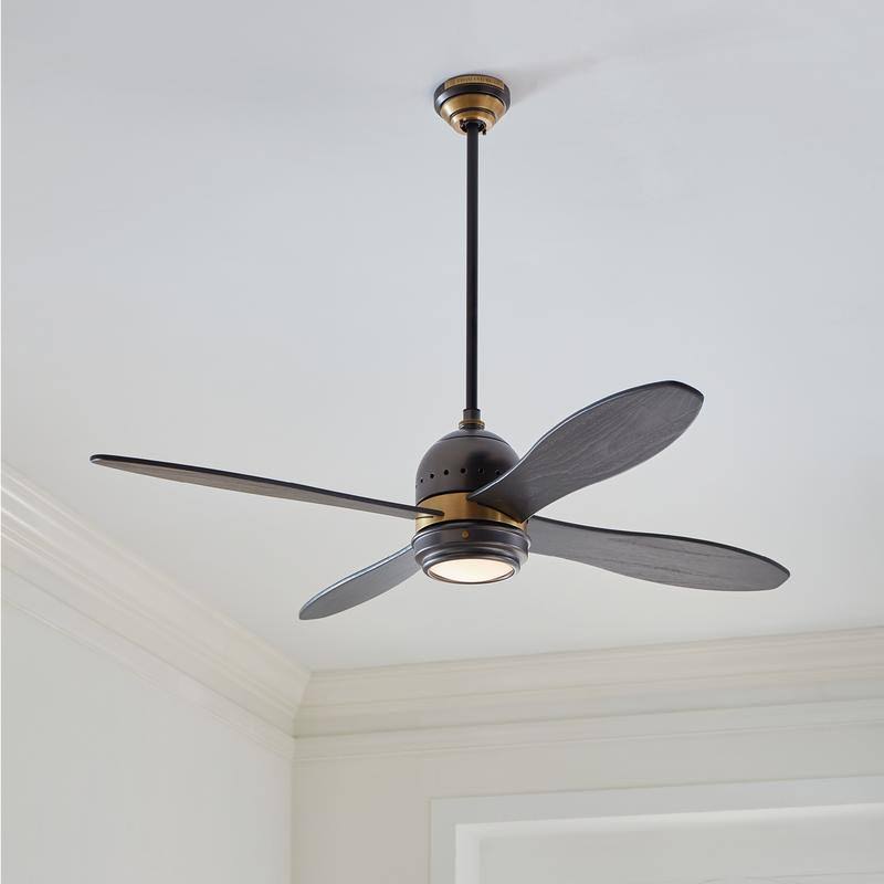Polished Nickel 56-Inch Ceiling Fan U328