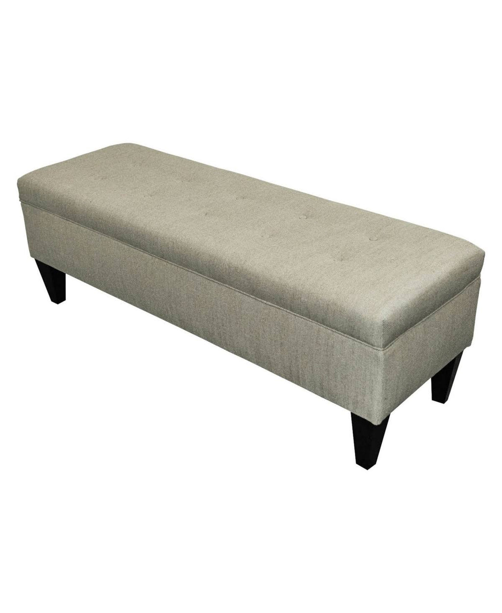 Charcoal Tufted Storage Bench X12916