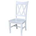 White Double X-Back Dining Chair A25852