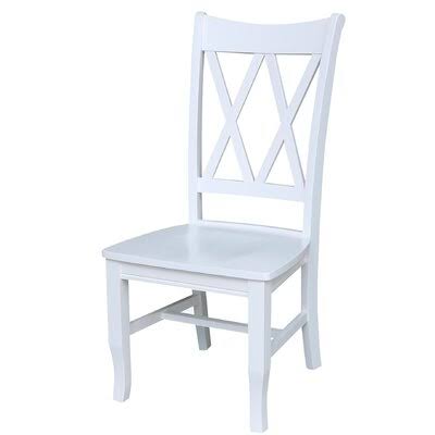 White Double X-Back Dining Chair A25852