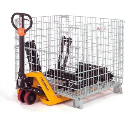 Folding Wire Container, 4000 lb Capacity U41117