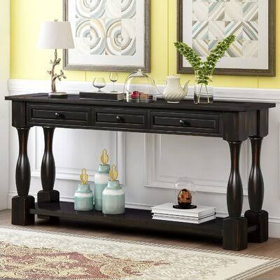 Black Console Table L4362
