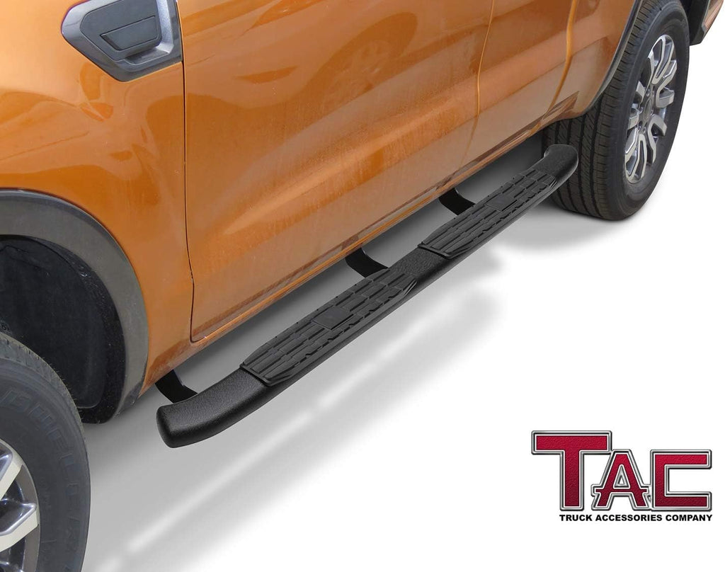 Black Texture Side Bars for Ford Ranger Super Cab Pickup (2pcs) G355