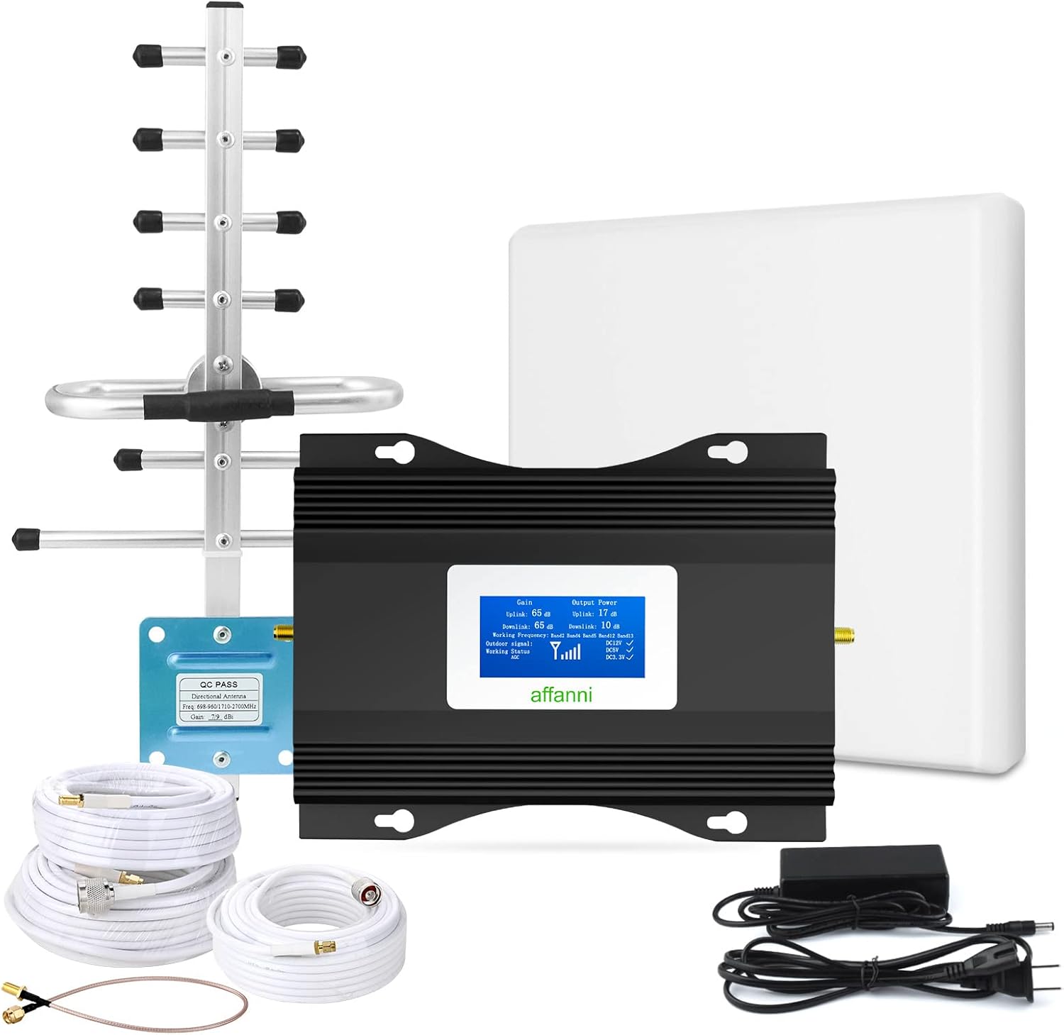Cell Phone Signal Booster 4G LTE 5G 6,000sq ft for All US Carriers W1863