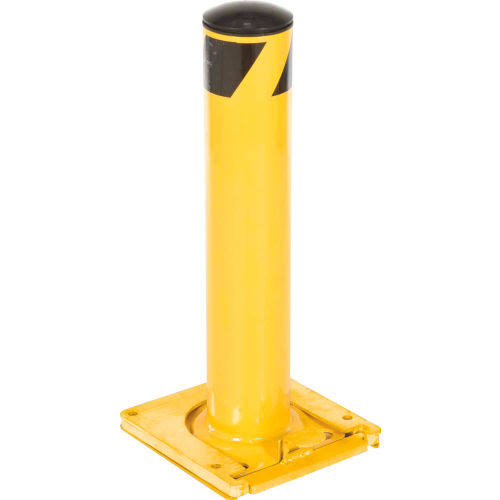 Removable Steel Bollard with Rubber Cap 24 x 5-1/2 E751719