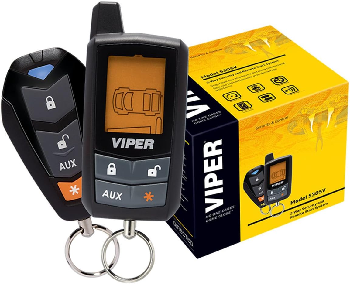 2 Way LCD Car Alarm Keyless Entry Remote Start System X756324
