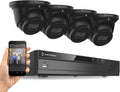 4K 8CH 8MP Weatherproof IP67 Security Camera System with 4X 4K 8-Megapixel Cameras K2262