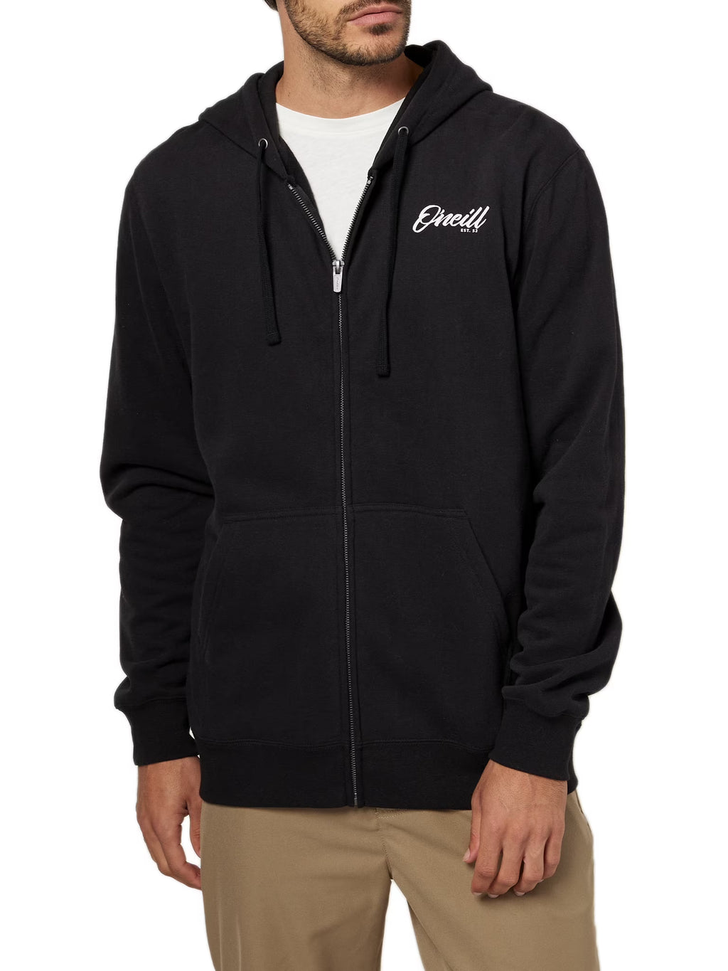 Black Bermuda Zip Hoodie O600811