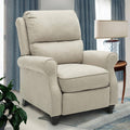 Plush Recliner Chair with Sturdy Frame Manual Push Back Recline C90564
