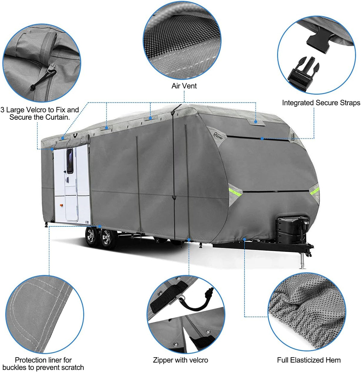 27-30 Non-Woven Fabric Waterproof RV Cover Z779