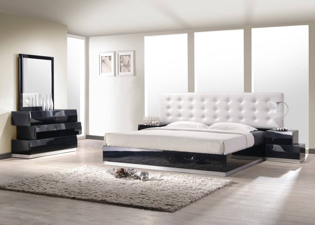 5pc Bedroom Set Black Lacquer T897
