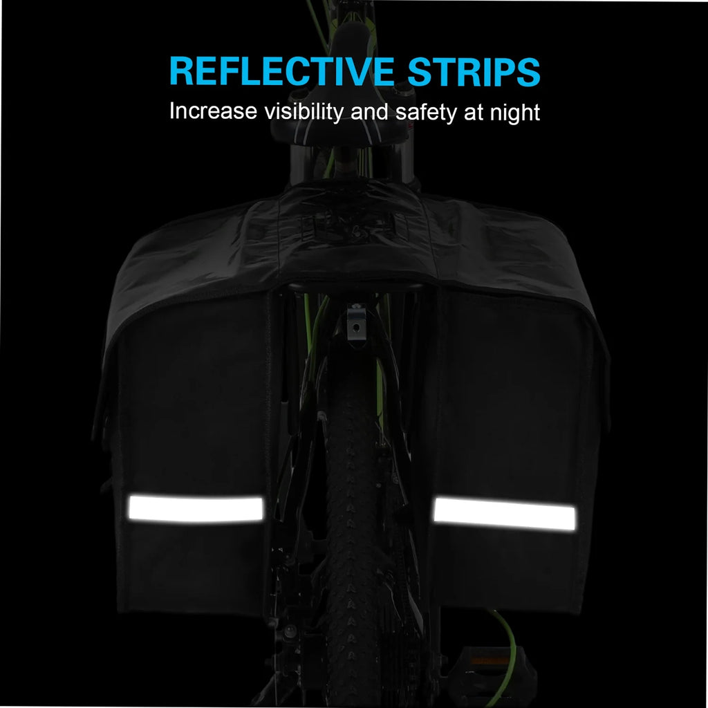 28L Water Resistant Rear Seat Carrier Bag Bike Bag Pannier B39436