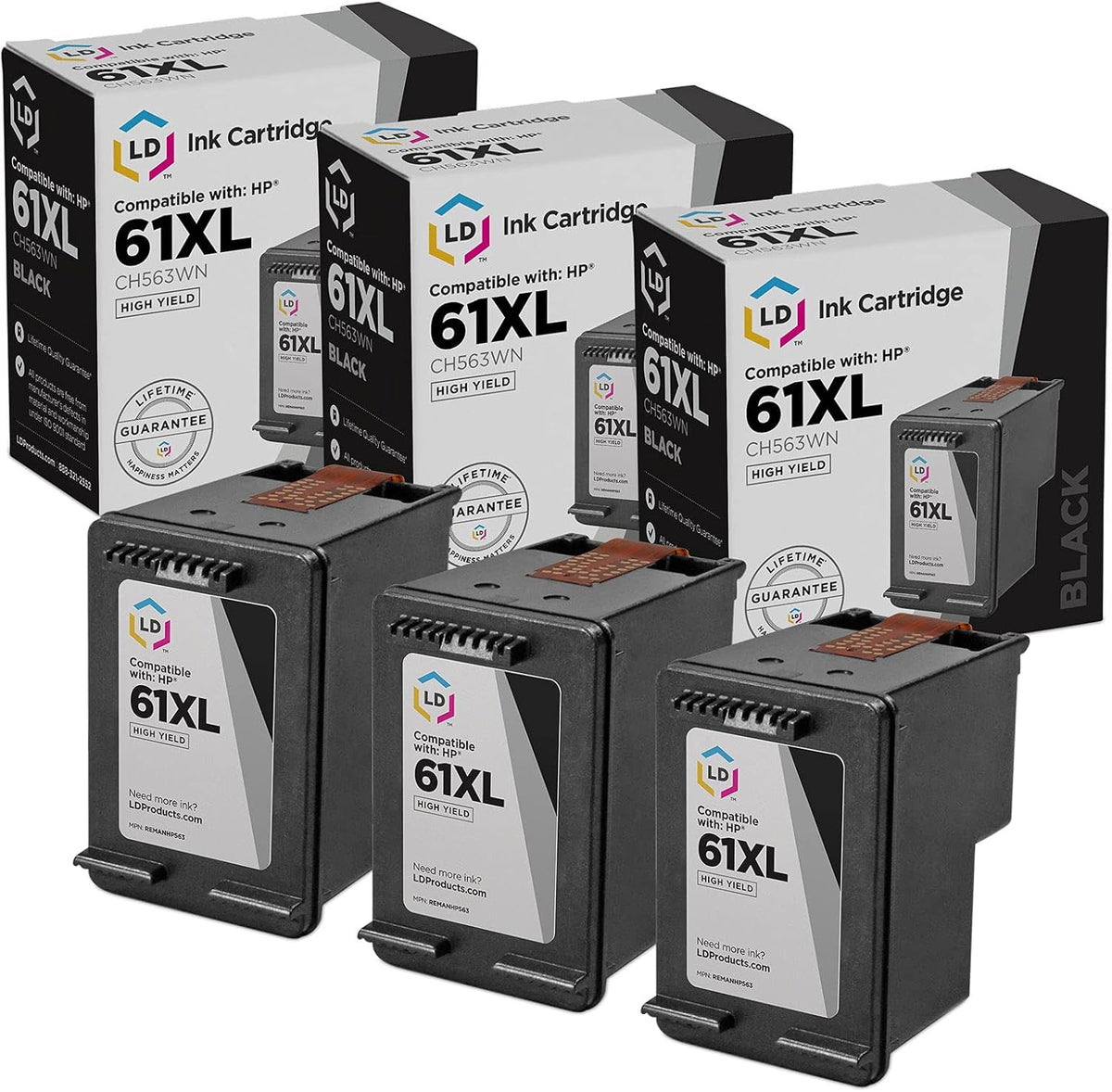 Black 3-Pack Ink Cartridge F555851