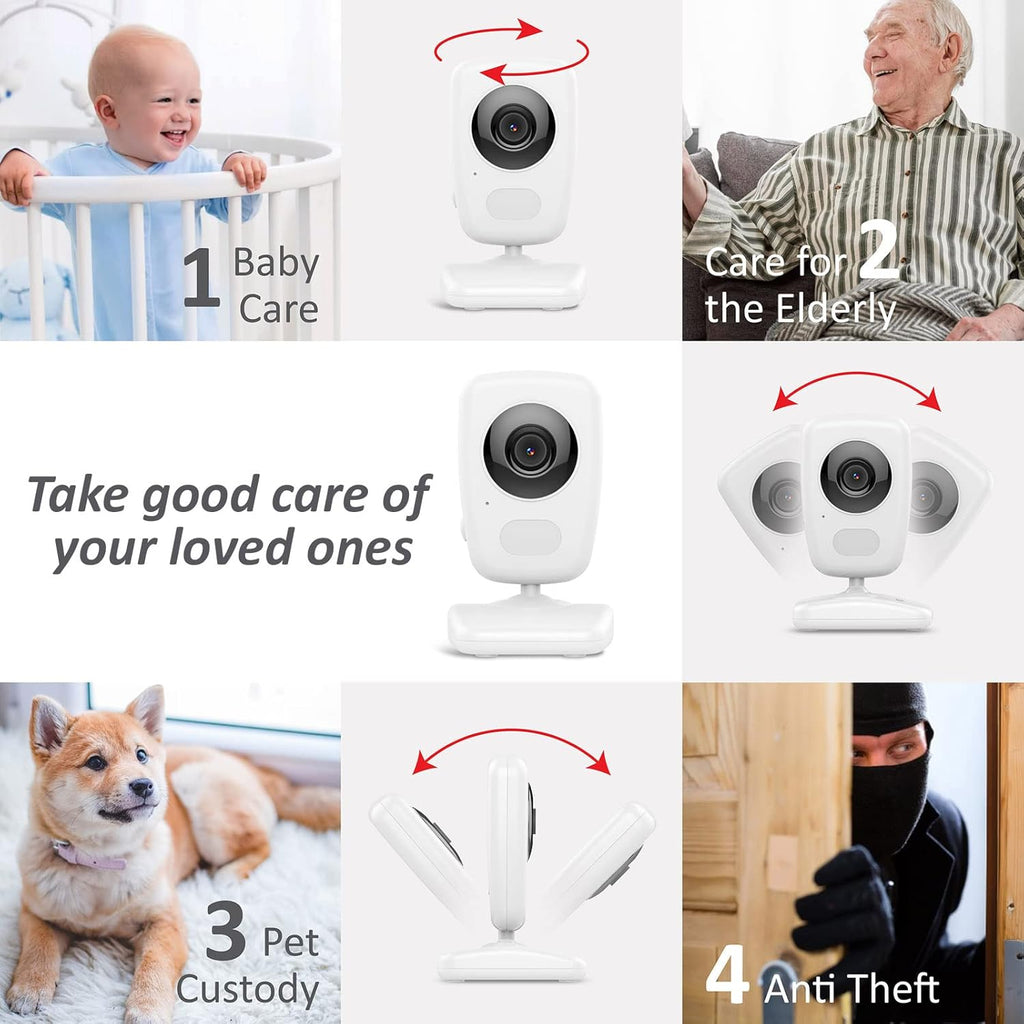 Video Baby Monitor with 5 High Resolution Screen and 2 HR Cam S2841