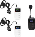 Wireless Tour Guide System with Magnetic Charging, 328ft Long Range, AUX MIC Dual Input Y58109
