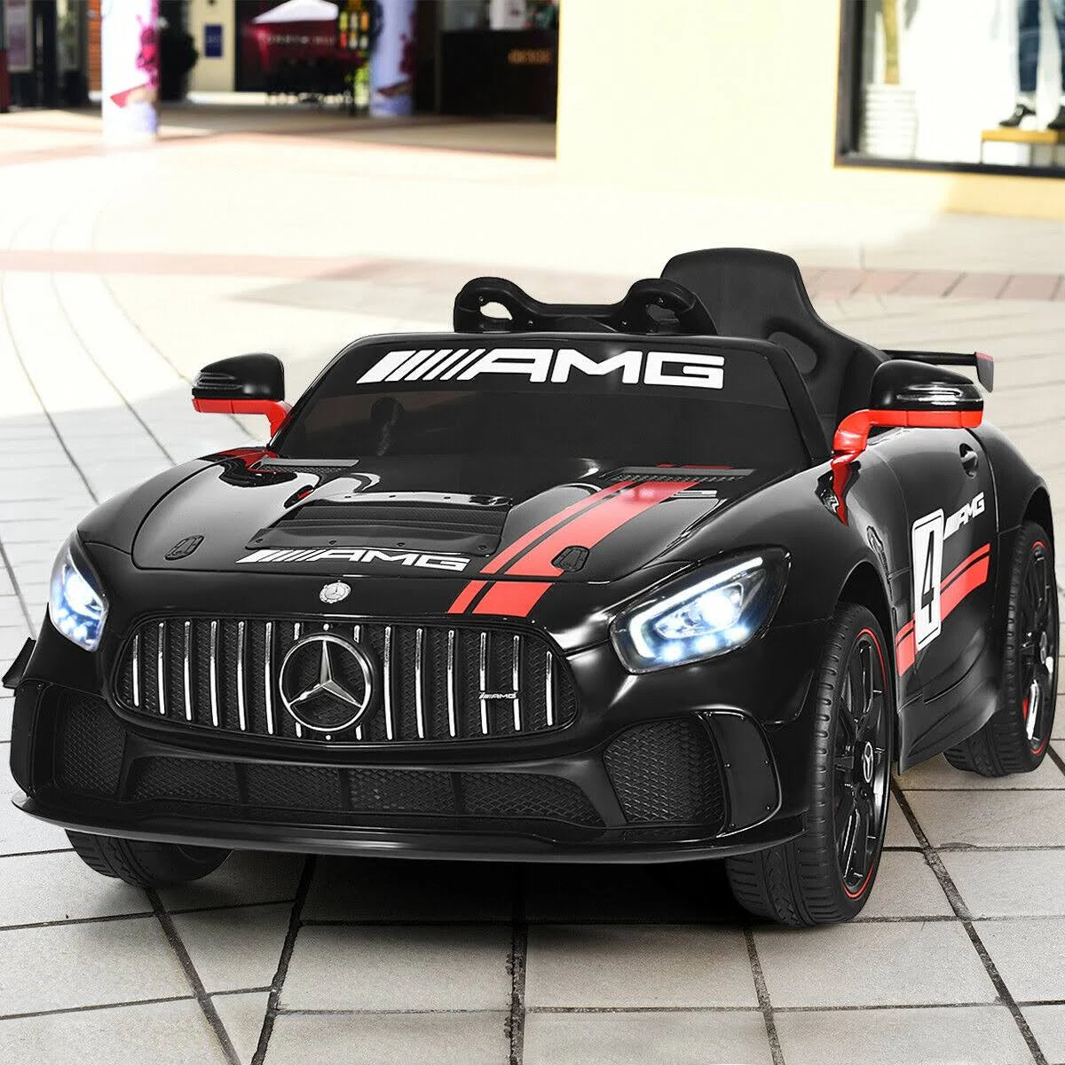 12V Kids Ride on Car with Remote Control Black H3788