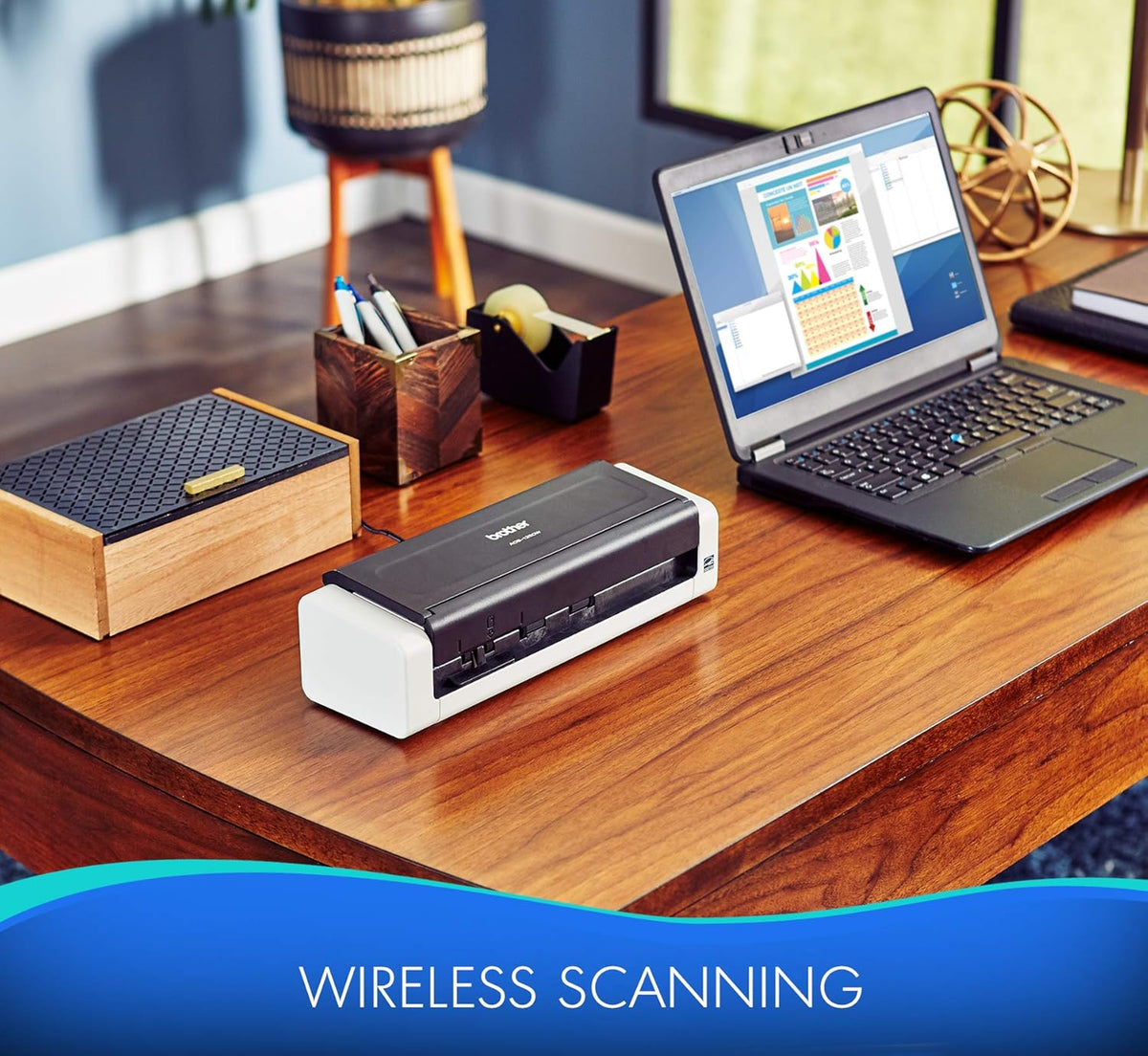 Wireless Portable Compact Desktop Scanner Y966