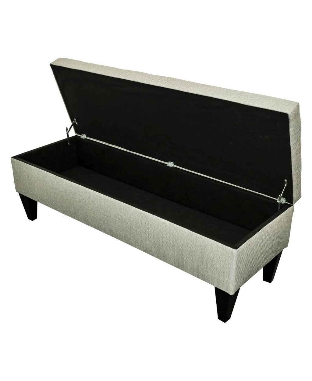 Charcoal Tufted Storage Bench X12916