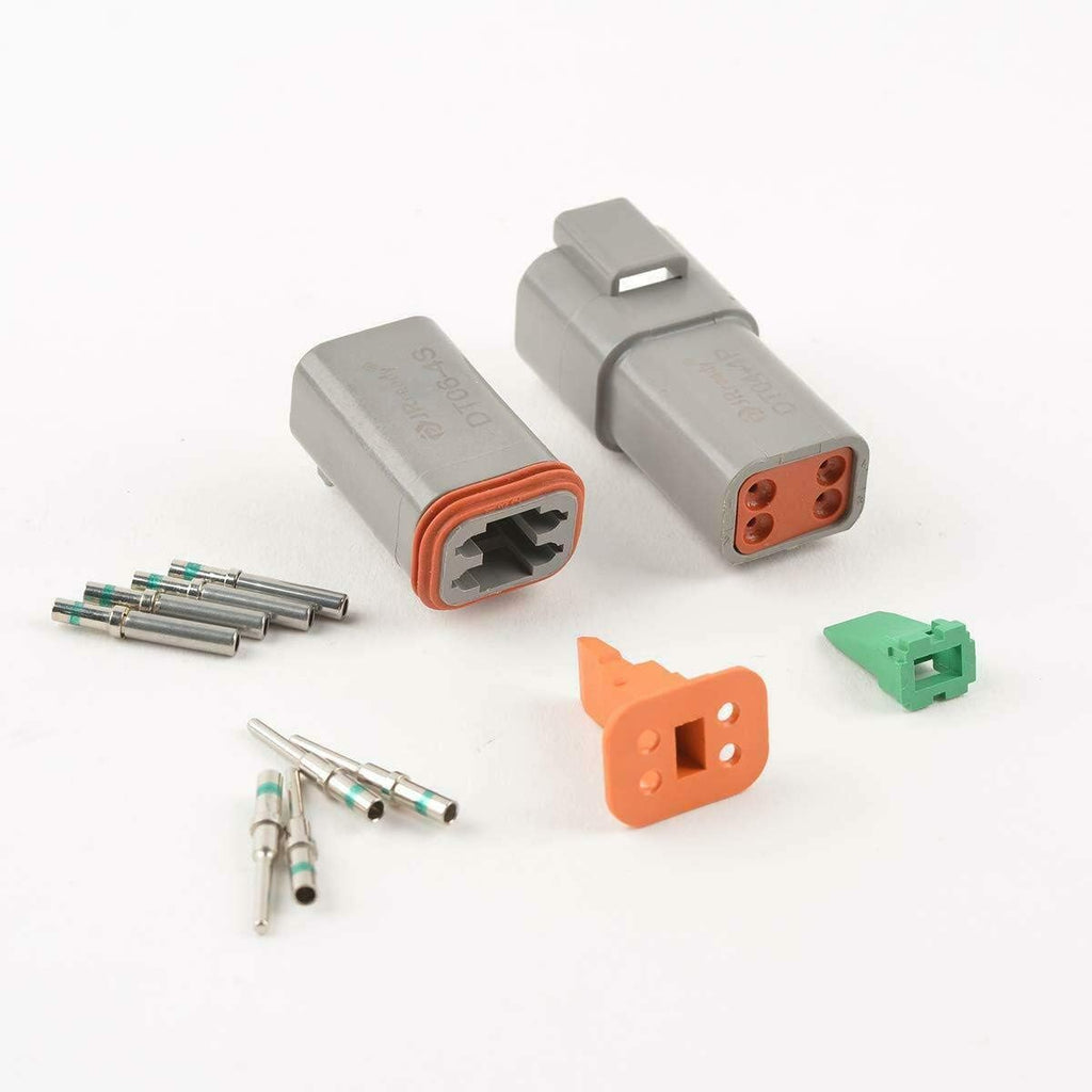 4 Pin Waterproof Electrical Wire Connector, 3 Sets Pack of 2 S40183