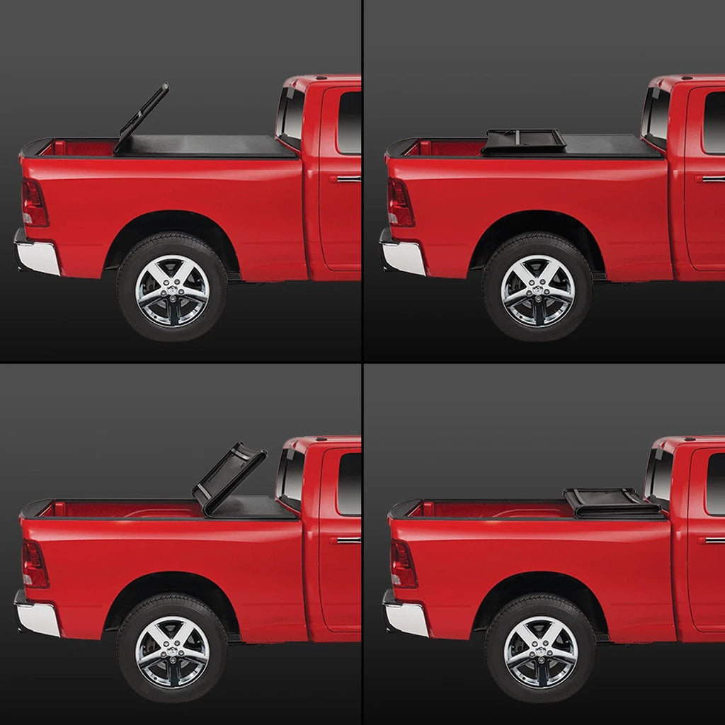 Tri-Fold Soft Top Tonneau Cover for Ford F250 F350 Super Duty 6.5' Bed O137