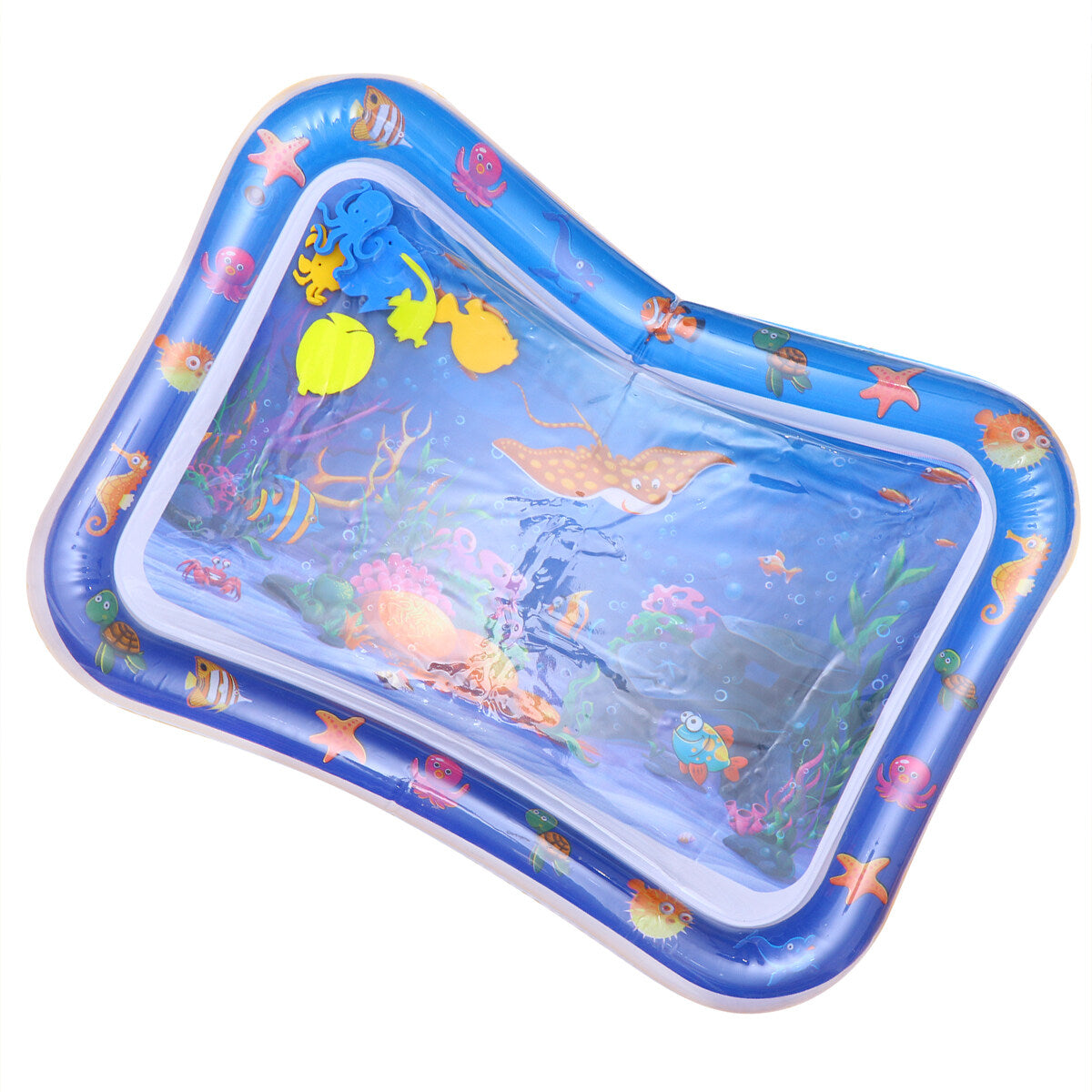 Inflatable Crawling Cushion Water Play Mat (Blue) W475253
