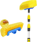 11 Foot Telescopic Flow Through Car Wash Brush with Soft Bristles Z4963