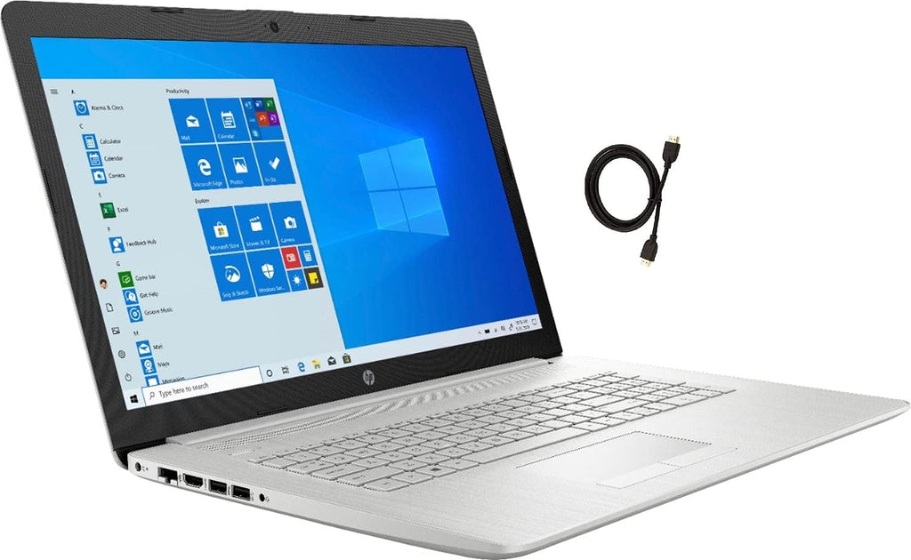 HP 17.3 FHD IPS Laptop, AMD Ryzen 5 5500U, 8GB RAM, 256GB PCIe SSD, Silver Q5287