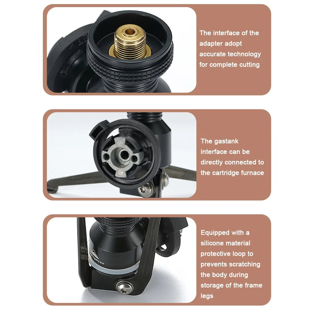 Folding Aluminum Alloy Gas Stove Adapter Tripod Q72650