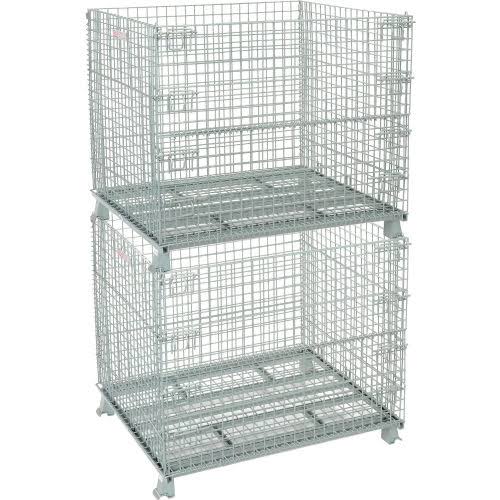 Wire Mesh Folding Container, 3000 lb. Capacity U768551