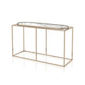 White Rectangle Composite Console Table D2785