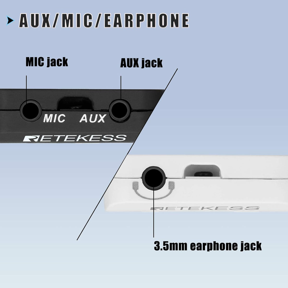 Wireless Tour Guide System with Magnetic Charging, 328ft Long Range, AUX MIC Dual Input Y58109