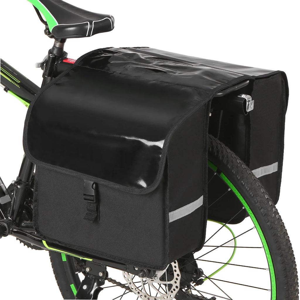 28L Water Resistant Rear Seat Carrier Bag Bike Bag Pannier B39436