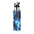 Dark Blue 20 OZ Stainless Steel Vacuum Insulated Water Bottle with Straw Lid U467285